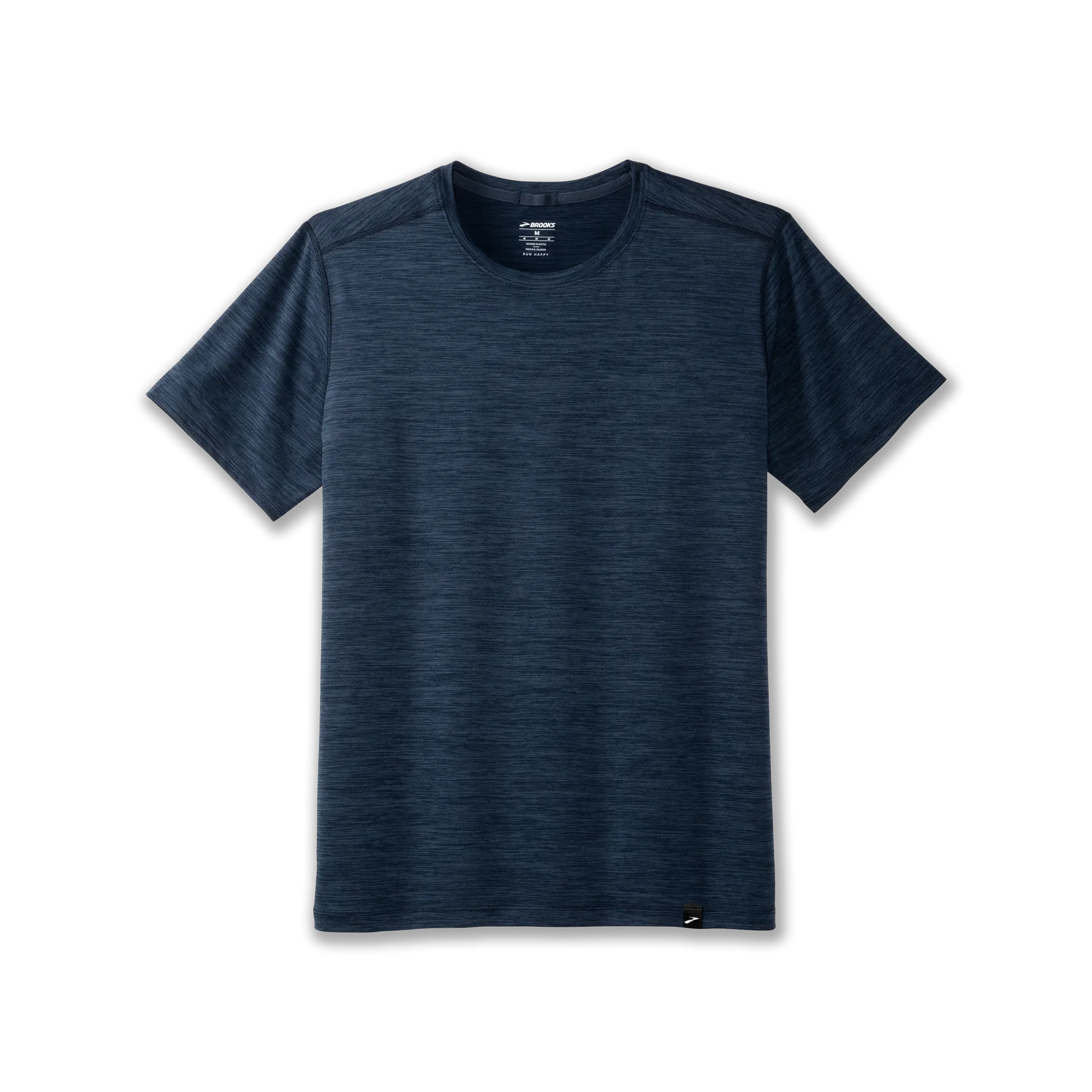 Brooks | Luxe Short Sleeve | Men's | Heather Blue Slate