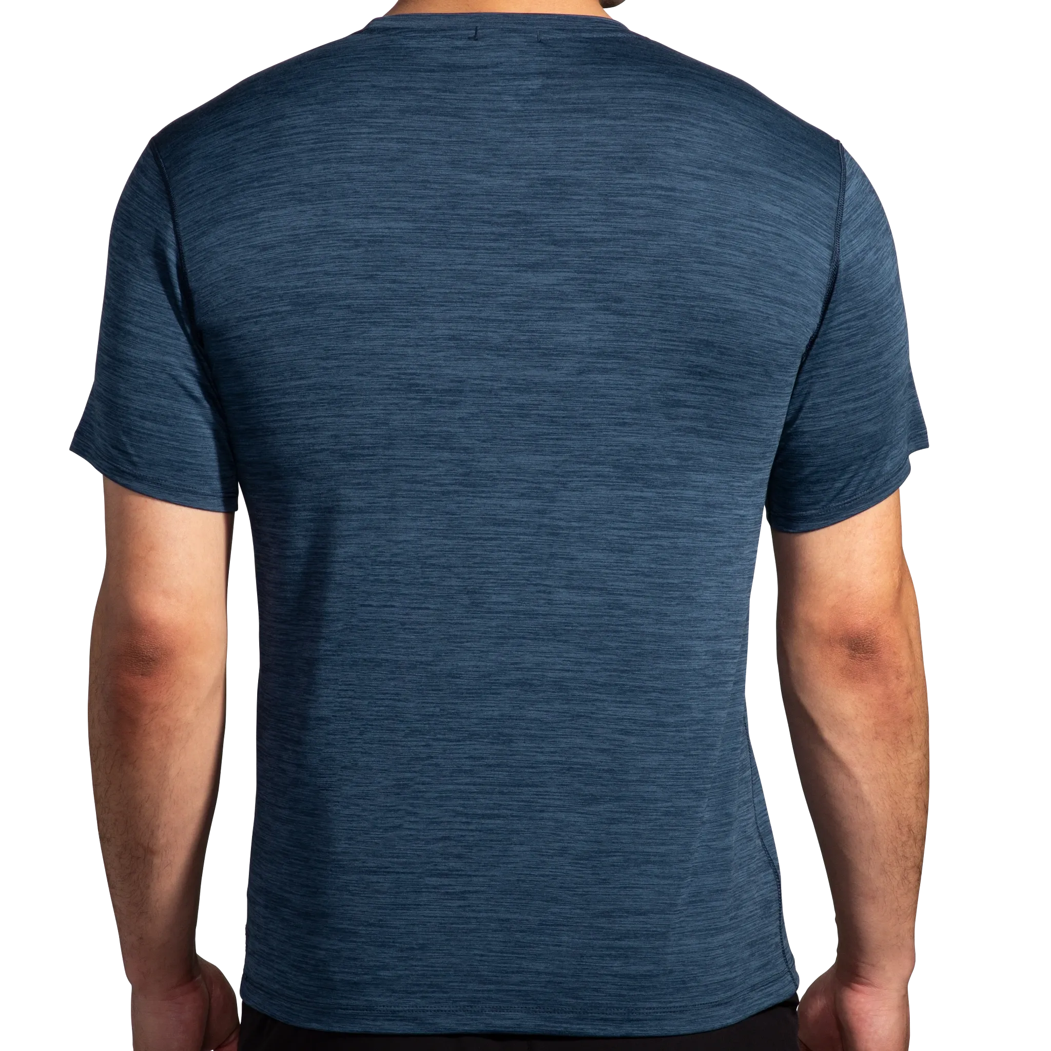 Brooks | Luxe Short Sleeve | Men's | Heather Blue Slate