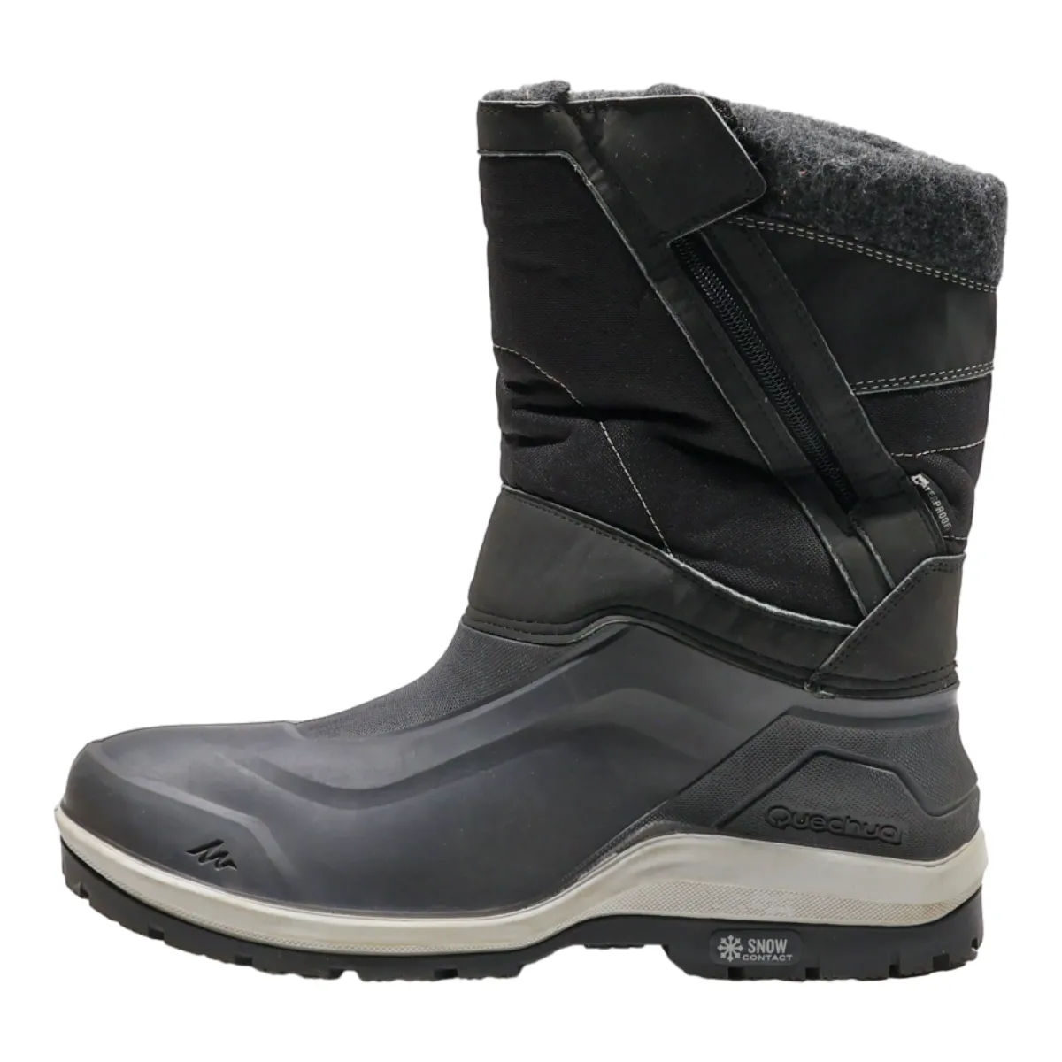 DECATHLON Waterproof Snow Boots Grey Synthetic Mens UK 9.5