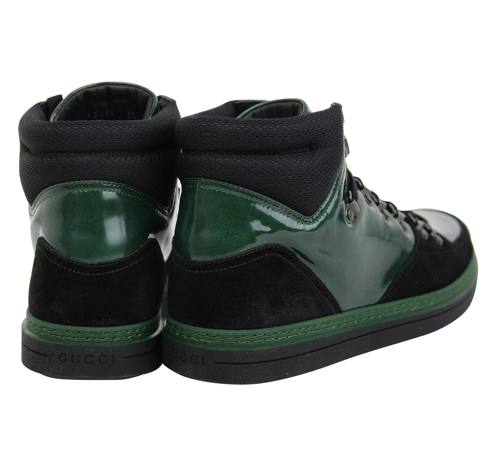 Gucci Men's Contrast Combo High top  Suede Leather Sneaker