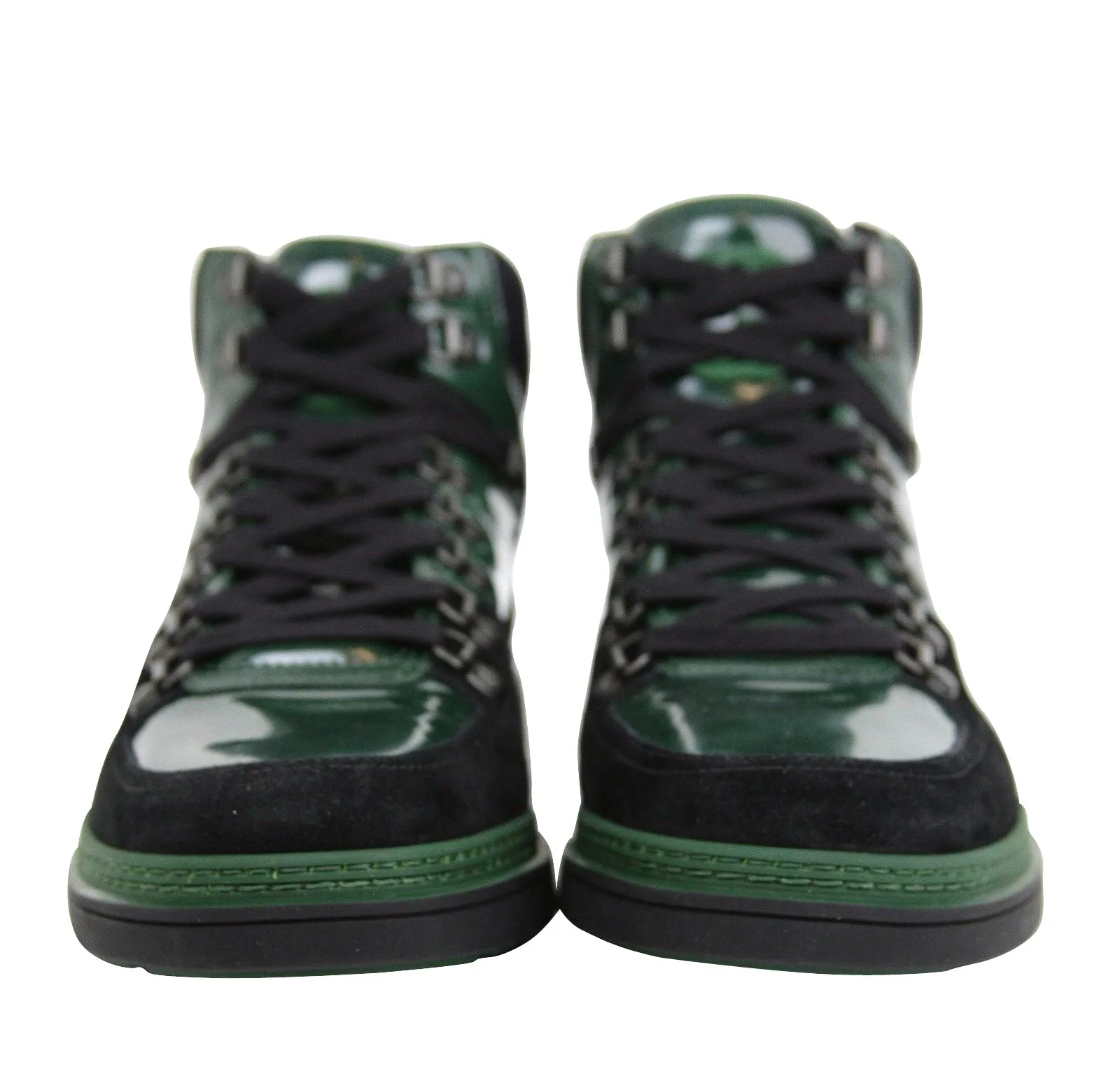 Gucci Men's Contrast Combo High top  Suede Leather Sneaker