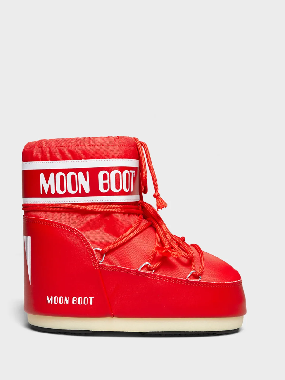 Icon Low Nylon Boots in Red
