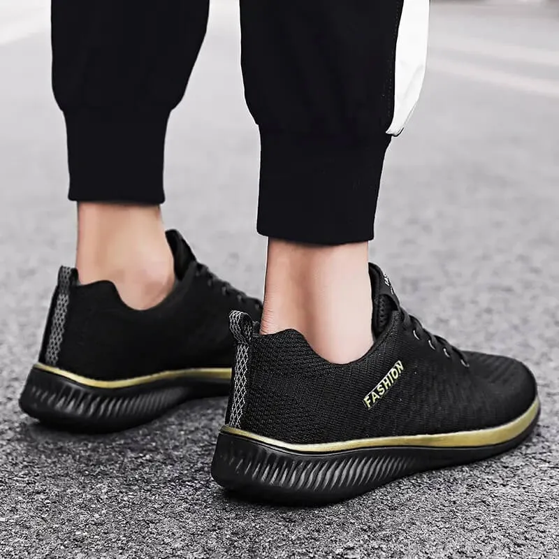 Men's Mesh Lightweight Lace-Up Sneakers