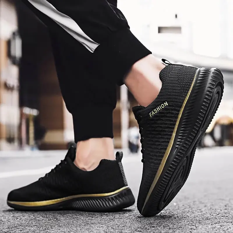 Men's Mesh Lightweight Lace-Up Sneakers