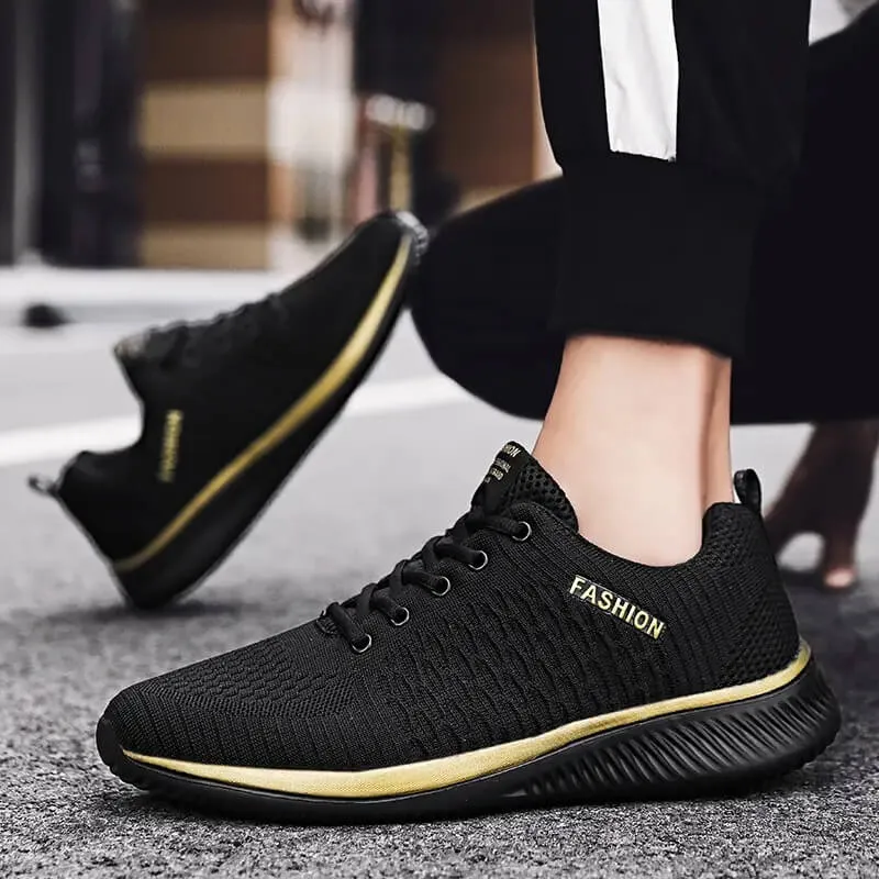 Men's Mesh Lightweight Lace-Up Sneakers