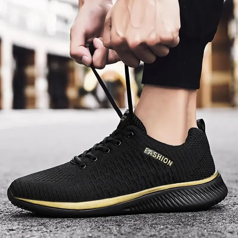Men's Mesh Lightweight Lace-Up Sneakers