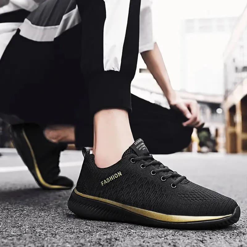 Men's Mesh Lightweight Lace-Up Sneakers
