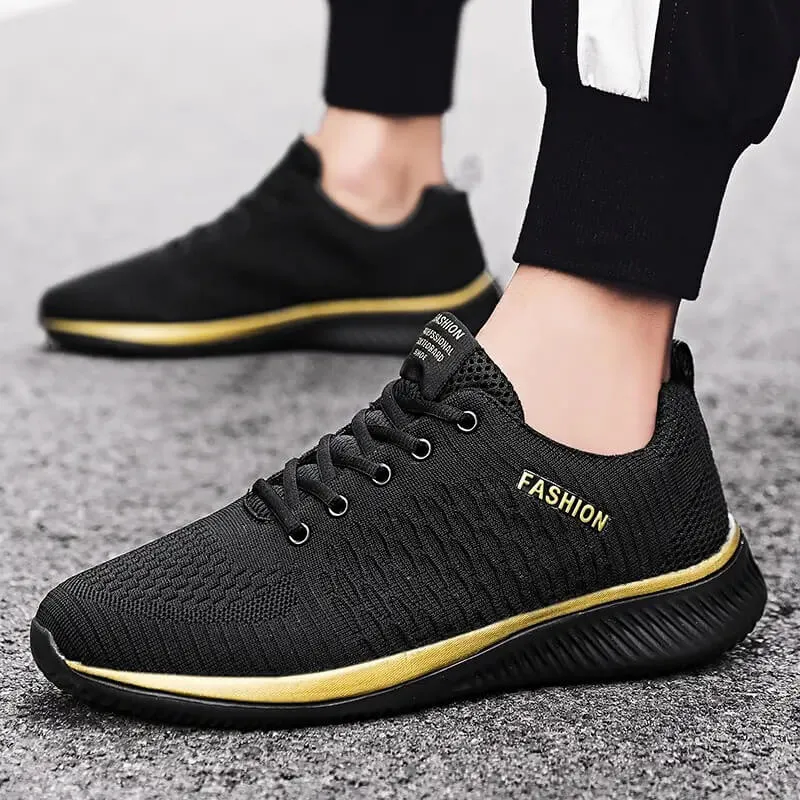 Men's Mesh Lightweight Lace-Up Sneakers