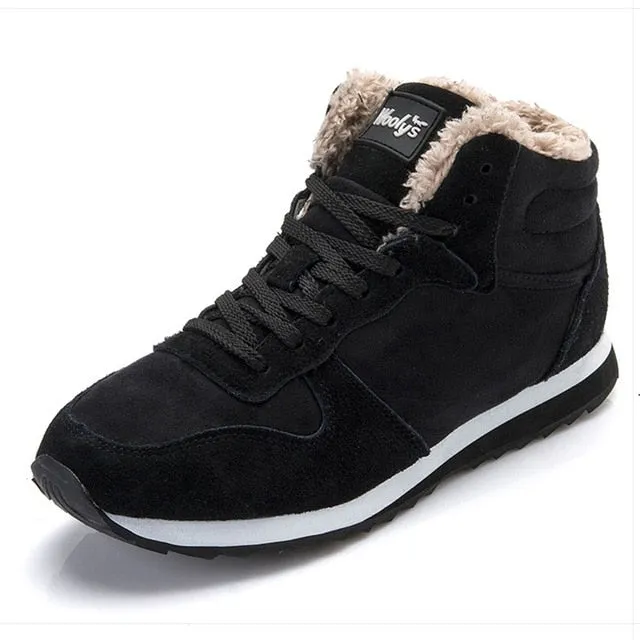 Men's Winter Snow Boots Plus Size Ankle Footwear