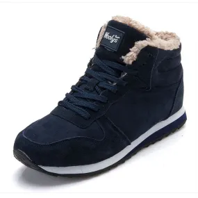 Men's Winter Snow Boots Plus Size Ankle Footwear