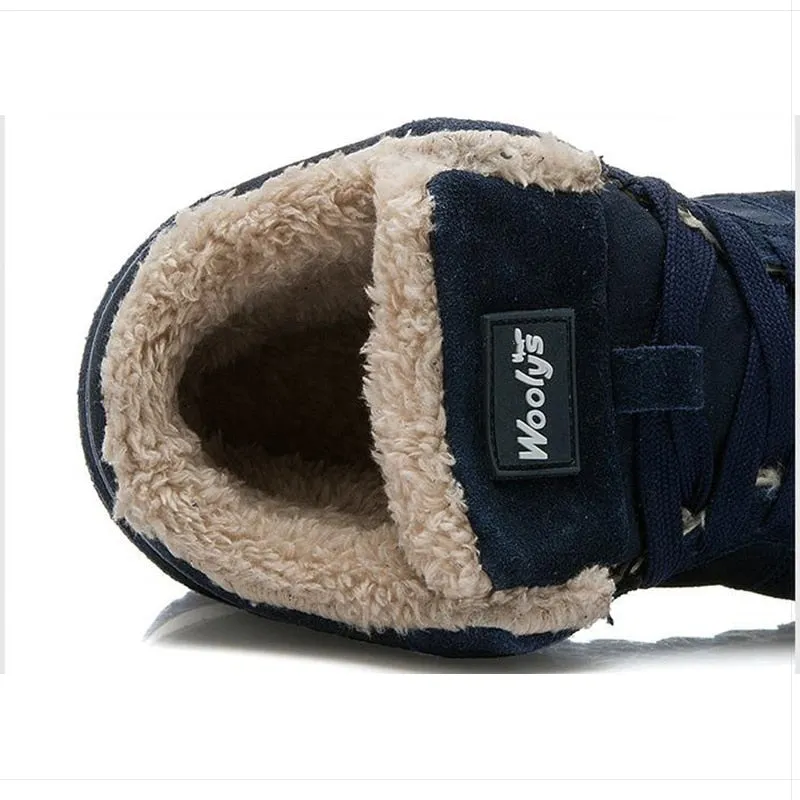 Men's Winter Snow Boots Plus Size Ankle Footwear