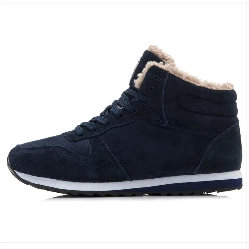 Men's Winter Snow Boots Plus Size Ankle Footwear