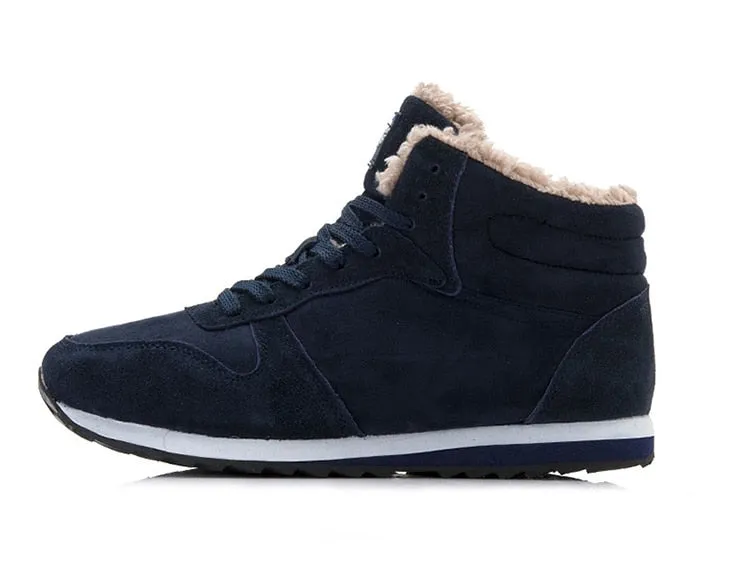 Men's Winter Snow Boots Plus Size Ankle Footwear
