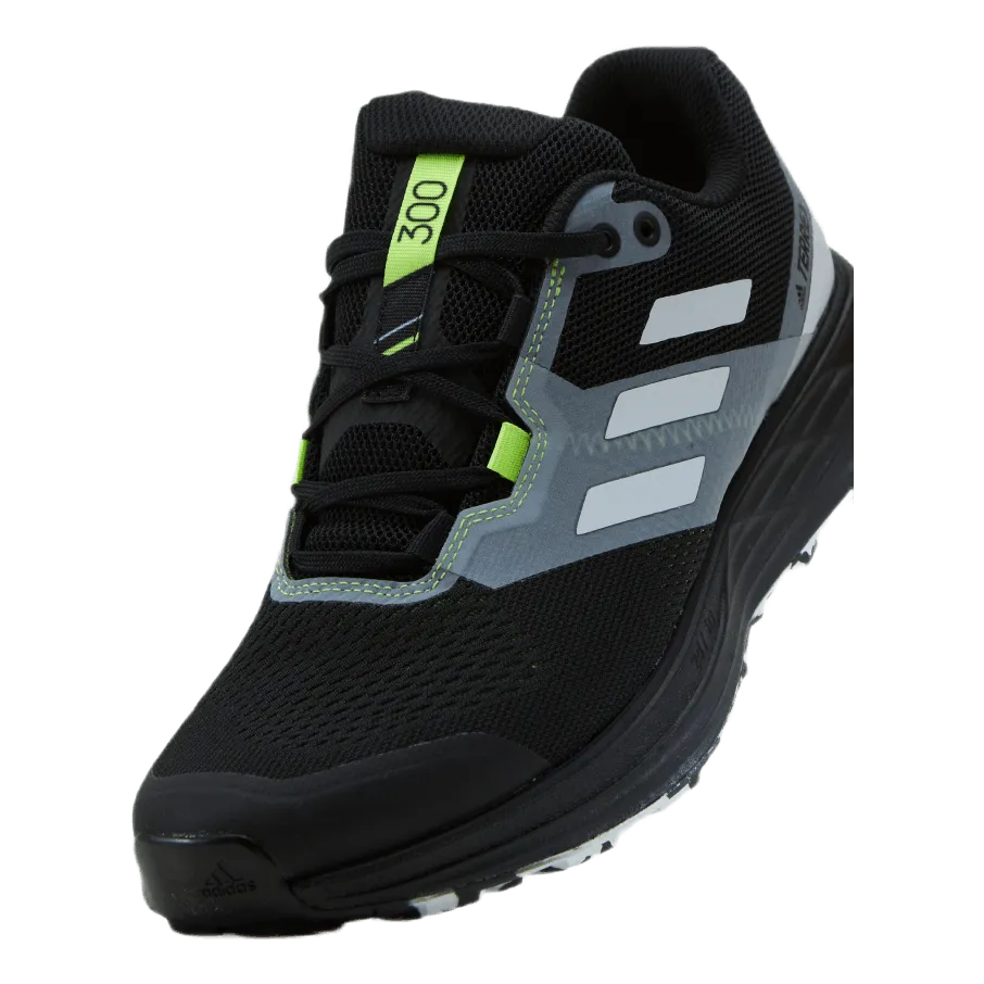 Terrex Two Flow Trail Running Shoes Core Black / Crystal White / Solar Yellow