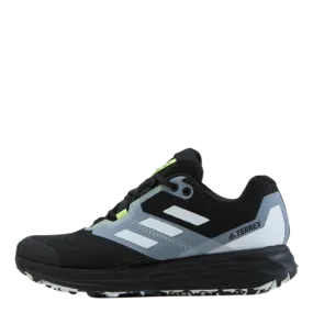 Terrex Two Flow Trail Running Shoes Core Black / Crystal White / Solar Yellow