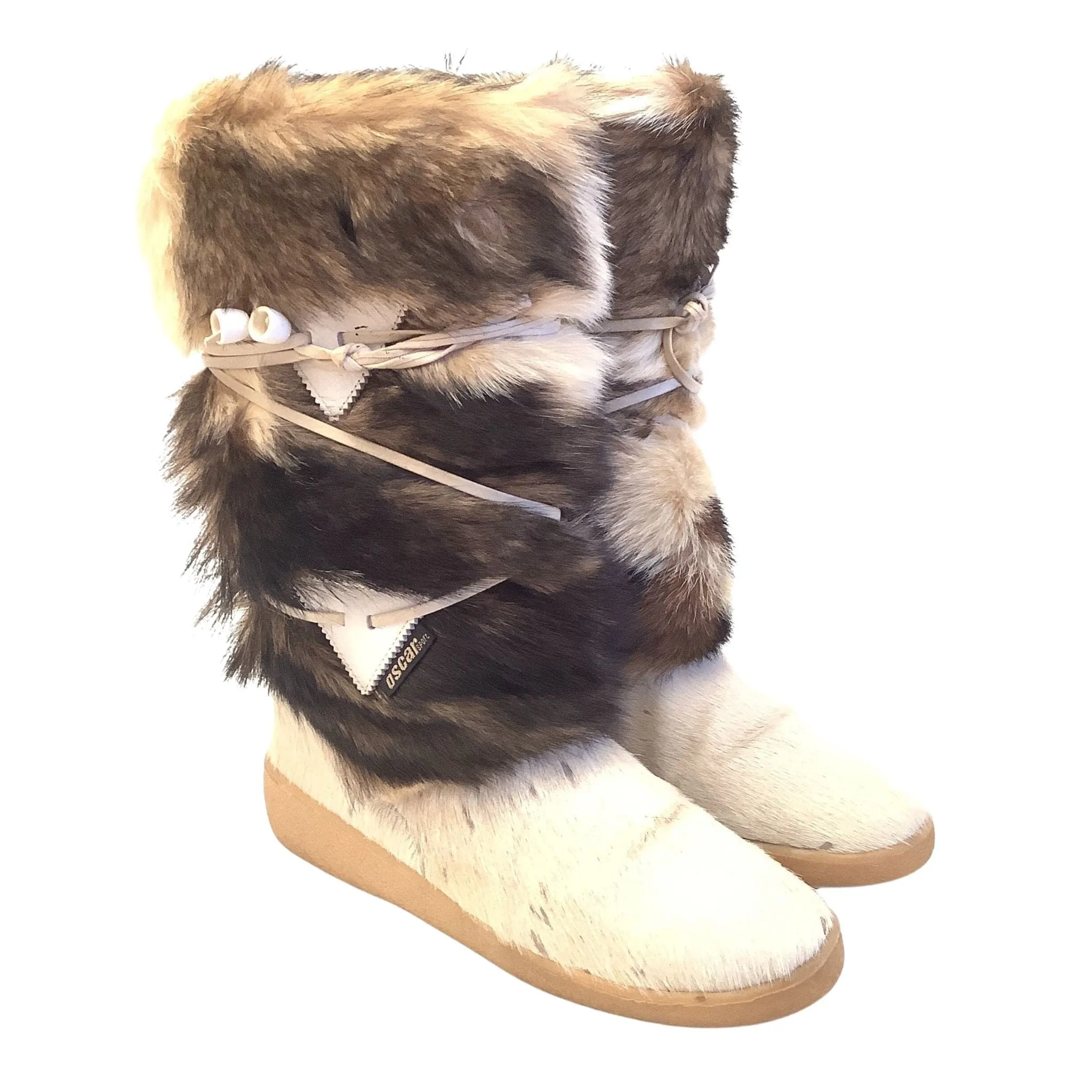 Vintage Fur Snow Boots