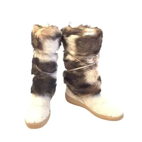 Vintage Fur Snow Boots