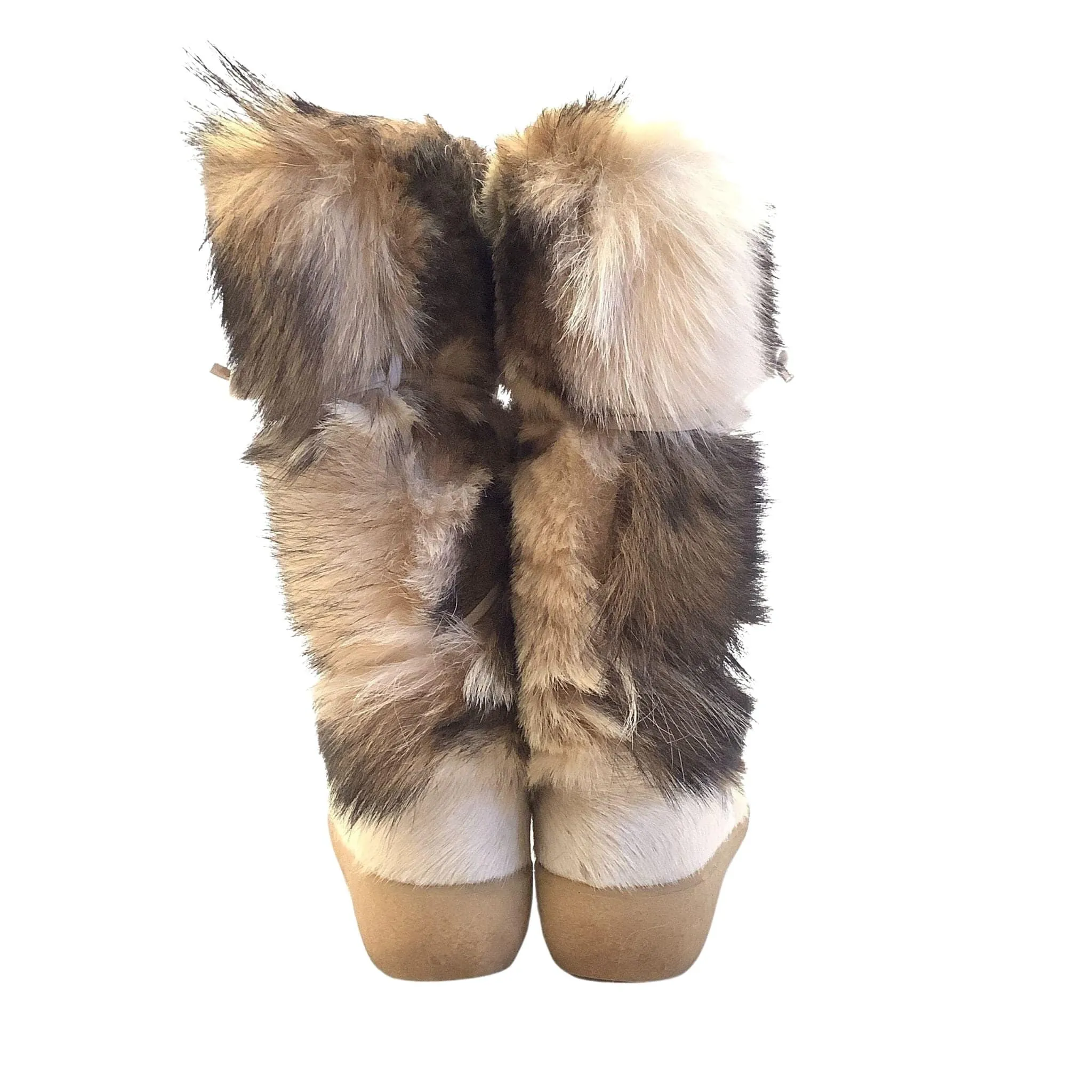 Vintage Fur Snow Boots