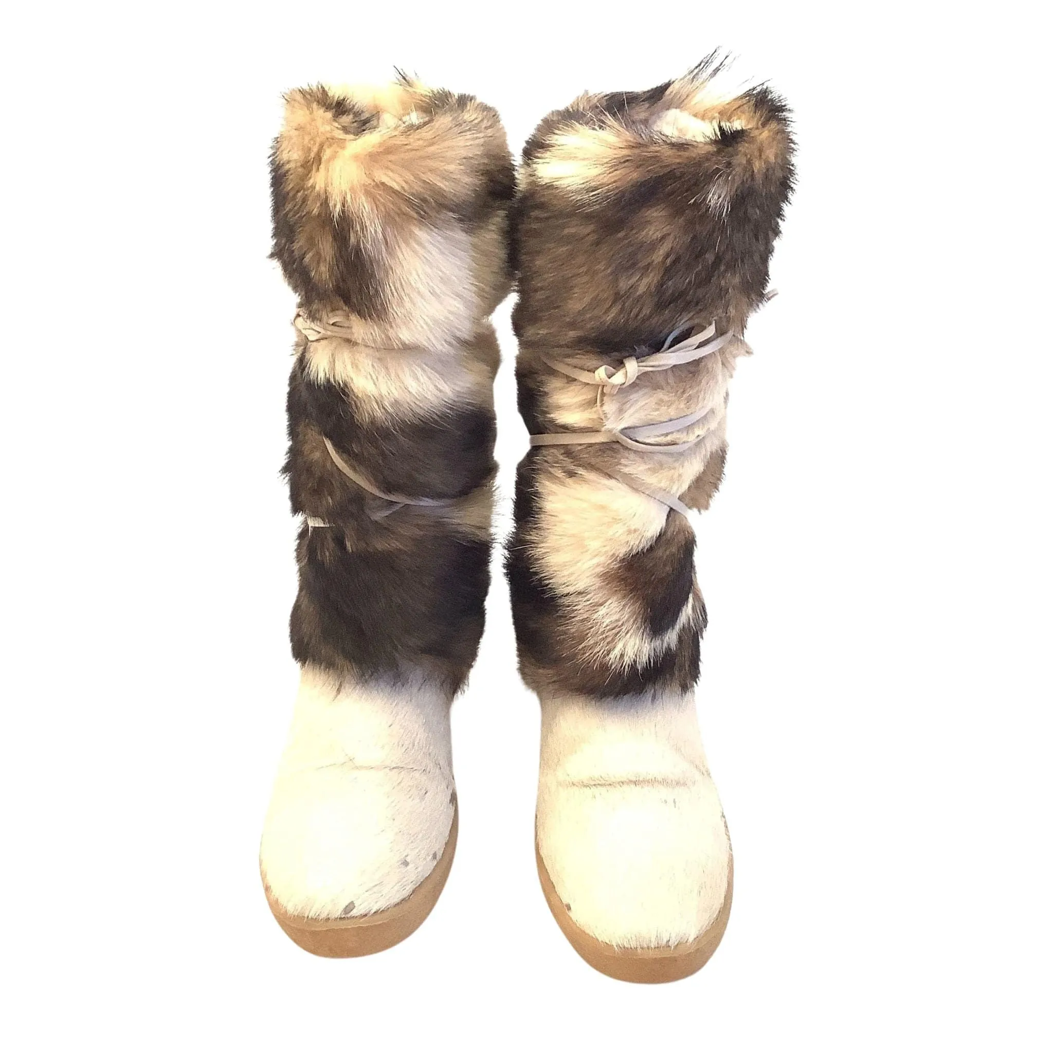 Vintage Fur Snow Boots