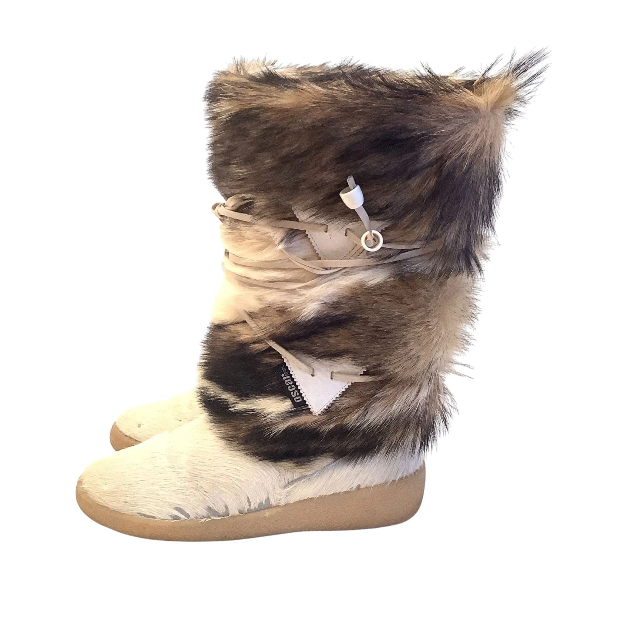 Vintage Fur Snow Boots
