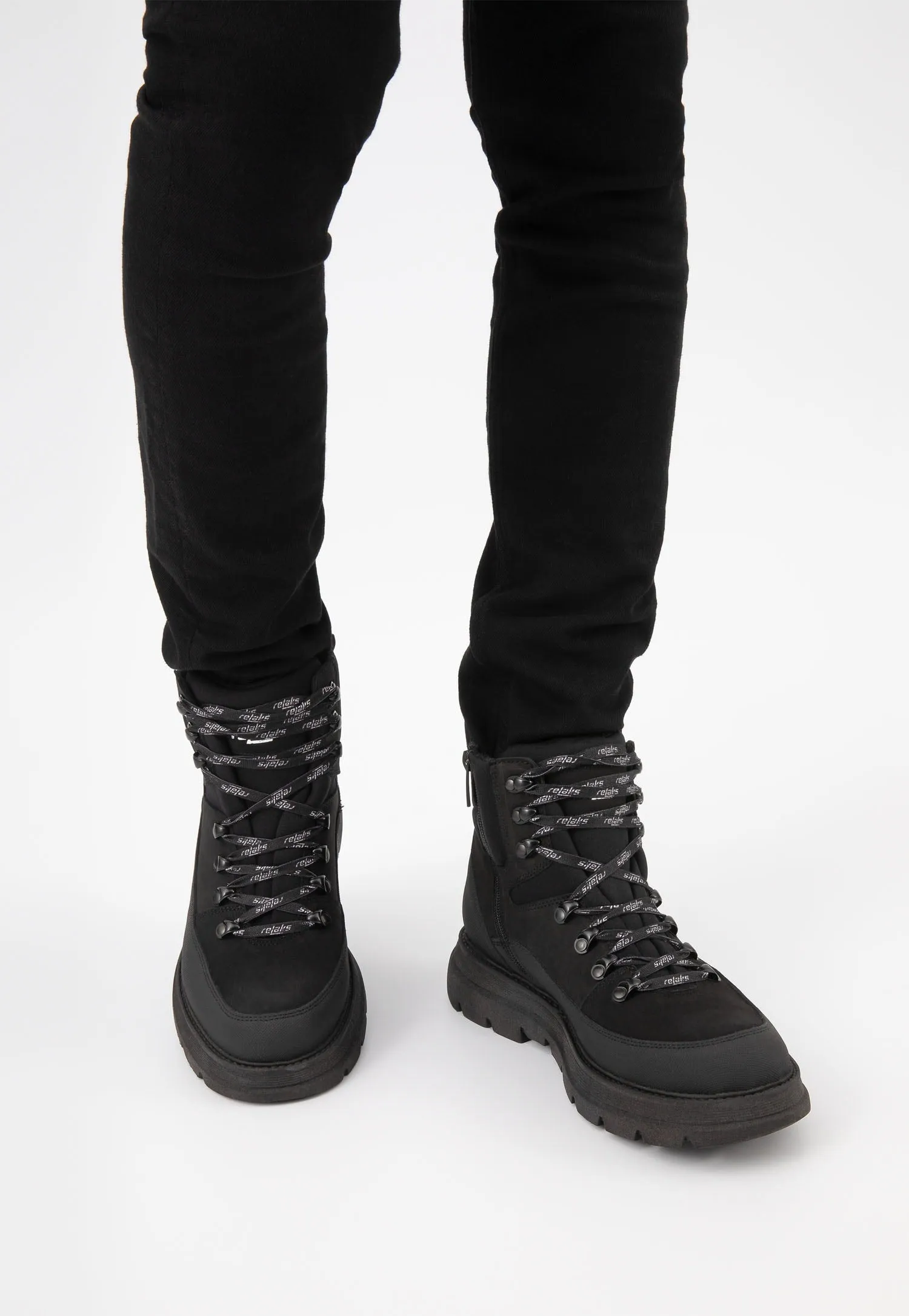 Wojas RELAKS Men's Black Insulated Snow Boots | R2900081